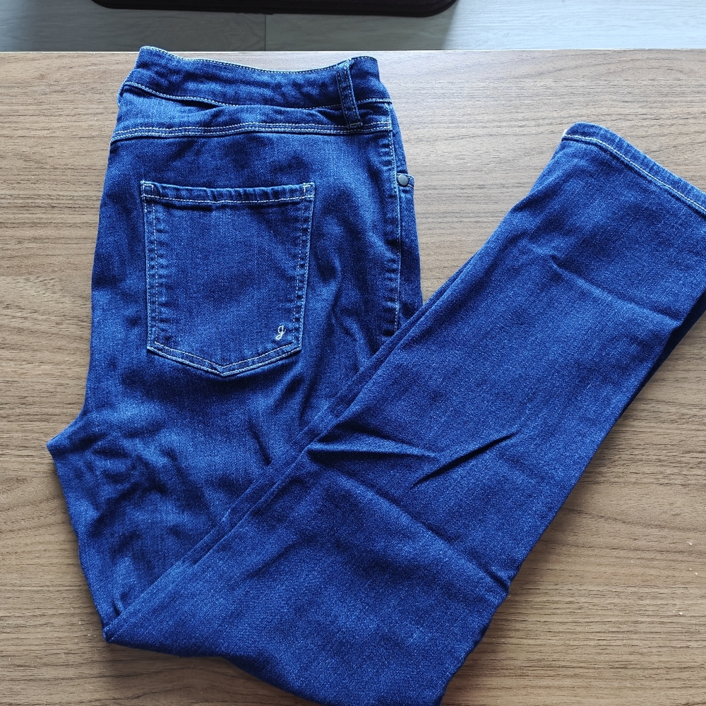 G by Giuliana Women's G-Softy Denim Skinny Jean Indigo Size 14